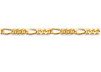 Gold Plated 6 mm Figaro Chain